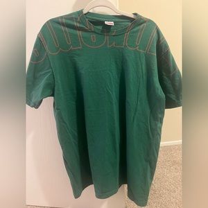 Supreme green men’s tee size large